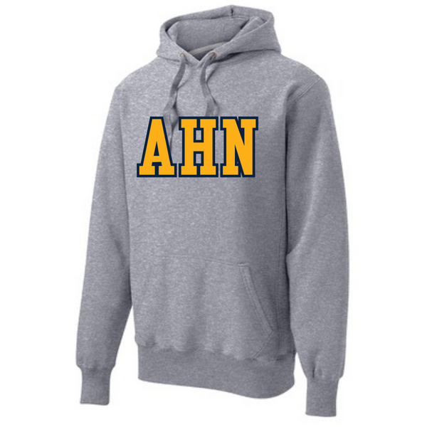 AHN- Heavy Weight "Collegiate Style" Sweatshirt, Applique decoration