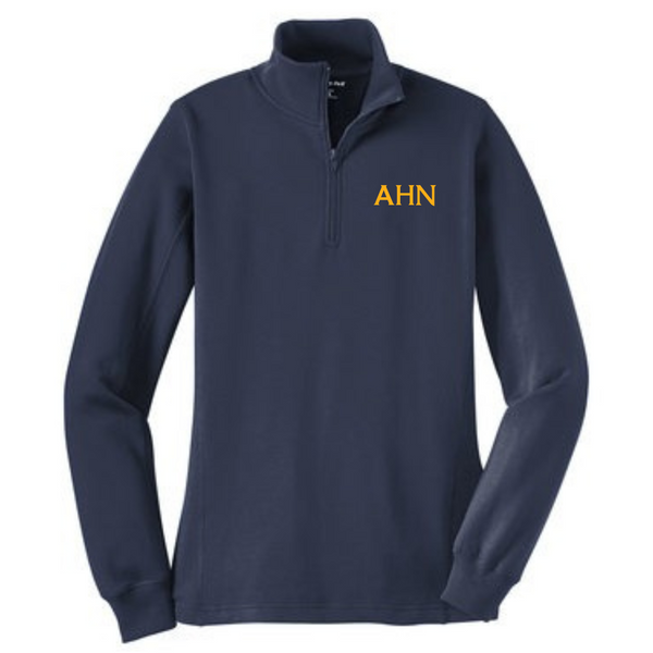 AHN- Ladies Quarter Zip Sweatshirt