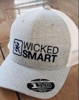 WSStudio21- Wicked Smart You're Flocked Logo Cap
