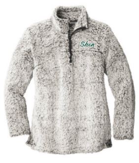 Monogrammed Sherpa Quarter-Zip Pullover
