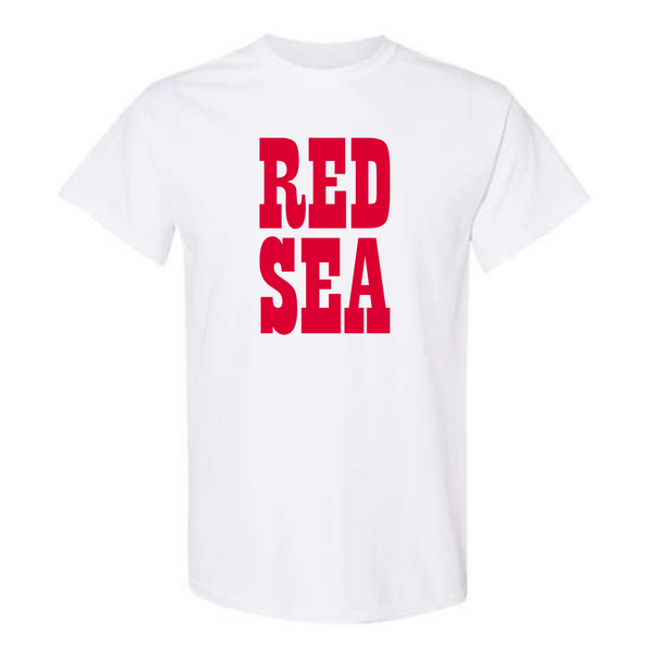 GCO2029- Gildan® Heavy Cotton™ 100% White Red Sea Cotton T-Shirt