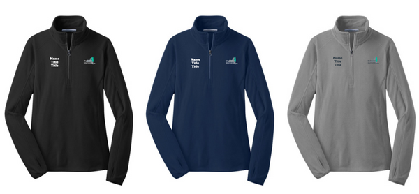 NNYSHP23- Ladies Micro-Fleece 1/2 Zip Pullover