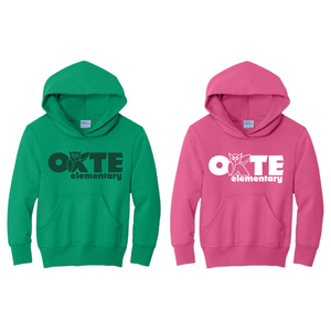 OKTE20- Fleece Pullover Hooded Sweatshirt