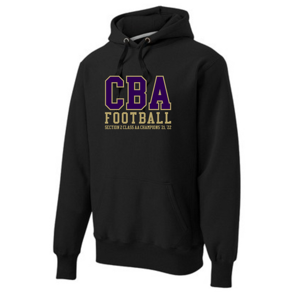 CBA- CBA FOOTBALL Champions, Heavy Weight "Collegiate Style" Sweatshirt, applique decoration