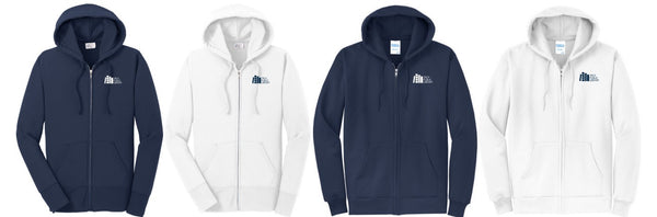 TroyPL22- Traditional Core Fleece Full Zip Hoodie