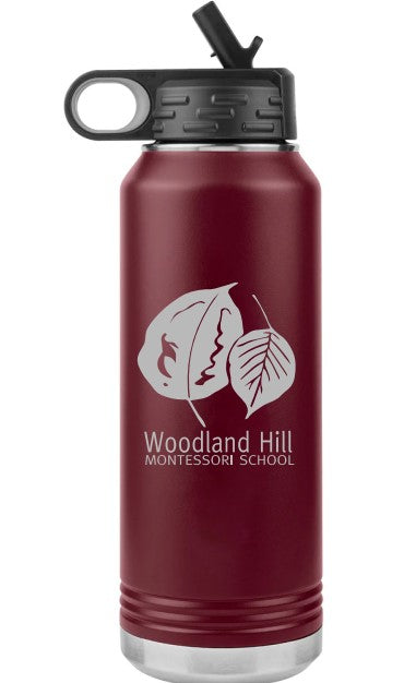 WHMS22- 32 oz Insulated Water Bottle, Maroon