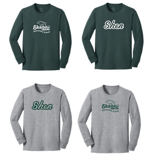 SKANO25- Traditional Cotton Long Sleeve Shirt, Adult & Youth