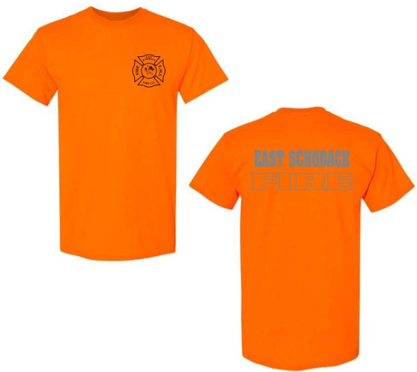 ESFD022024- Fire Co Safety Orange/Reflective S/S TShirt