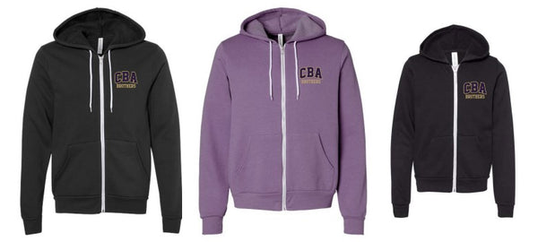 CBA- Bella + Canvas Sponge Fleece Full-Zip Hoodie Sweatshirt