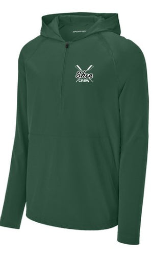 25shenrow- Sport-Tek® Repeat 1/2-Zip Long Sleeve Hooded Jacket