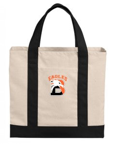 EGLNSTB25-  Port Authority® Cotton Canvas Two-Tone Tote