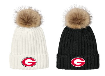 RDSTRMGLD25- Port Authority® Faux Fur Pom Beanie