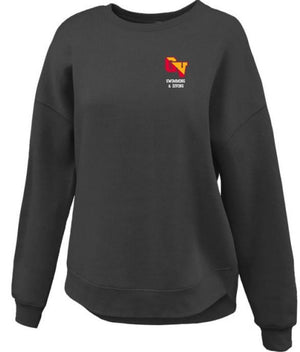 Gville- Ladies curve bottom crewneck sweatshirt