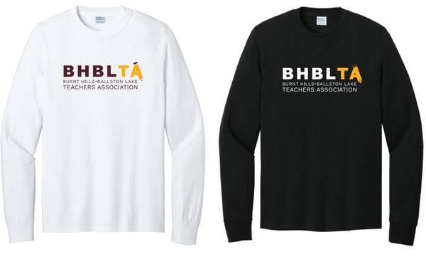 BHBLTA24- Port & Co. Long Sleeve Core Cotton Tee, Screened Logo