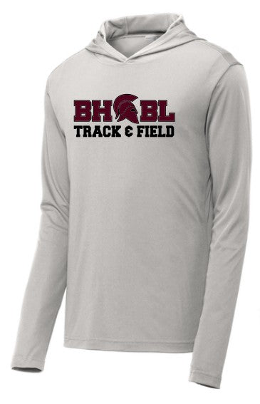 BHBLTF025- Performance Long Sleeve Hooded Shirt, Youth & Adult