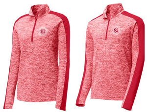 SGTA0021- Heather Colorblock 1/4-Zip Pullover