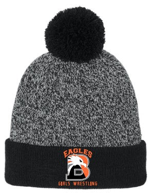 GWRSTBCS025- Halftime Heather Pom Beanie