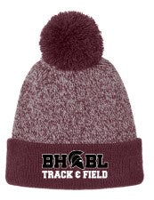 BHBLTF025- Halftime Heather Pom Beanie