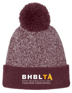 BHBLTA24- Halftime Heather Pom Beanie