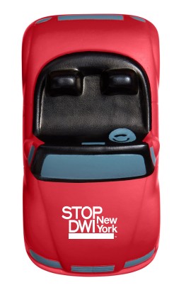 NYSDWI025- NYS STOP DWI Stress ball Car