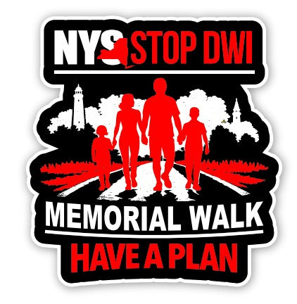 NYSDWI025- NYS STOP DWI Memorial Walk Stickers
