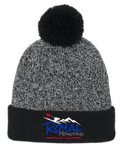 RMRT026- Halftime Heather Pom Beanie