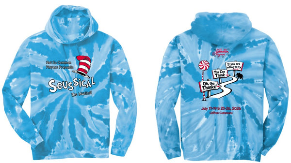 NSCP26- Seussical Spiral Tie Dye Hoodie