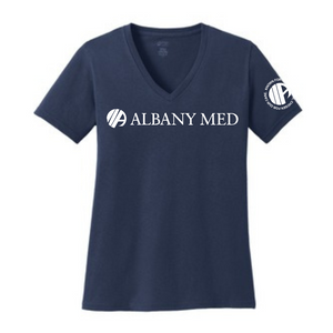 AlbMedHospital22- Ladies Fit Vneck T-Shirt