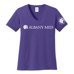 AlbMedHospital22- Ladies Fit Vneck T-Shirt