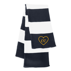 AHN- "Coach Carlo" Striped Knit Scarf