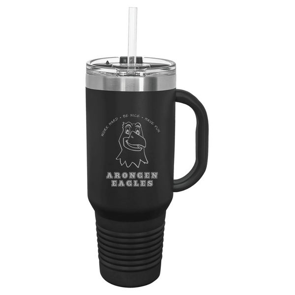 ARONGEN0024- Polar Camel 40 oz. Travel Mug with Handle, Straw Included
