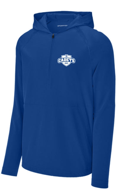 LASALLEXC25- Sport-Tek® Repeat 1/2-Zip Long Sleeve Hooded Jacket