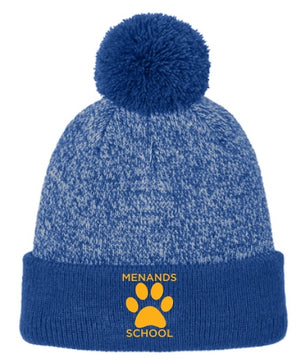MENANDSCH22-  Halftime Heather Pom Beanie