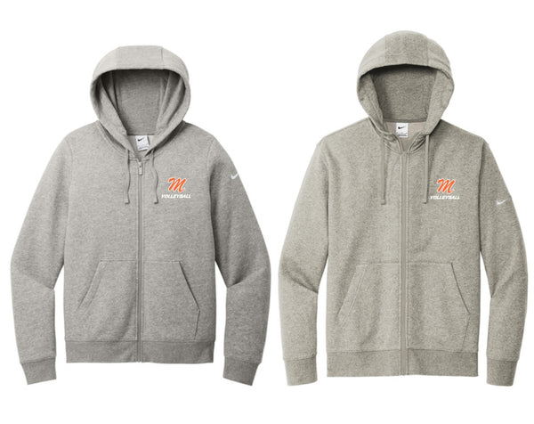 MGVB25- NIKE Club Fleece Swoosh Full-Zip Hoodie