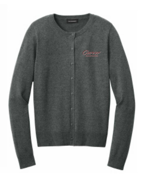 Carver23- Port Authority® Women’s Easy Care Crewneck Cardigan Sweater