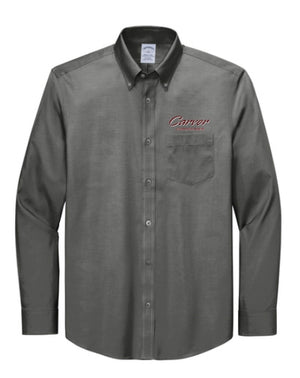 Carver23- Brooks Brothers® Wrinkle-Free Stretch Pinpoint Shirt