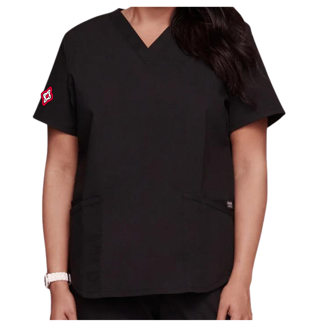 SPHCON- V-Neck Utility Solid Scrub Top (Men's & Ladies' Fit)