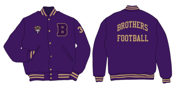 CBAVARFB21- Traditional Senior CBA Football Varsity Jacket