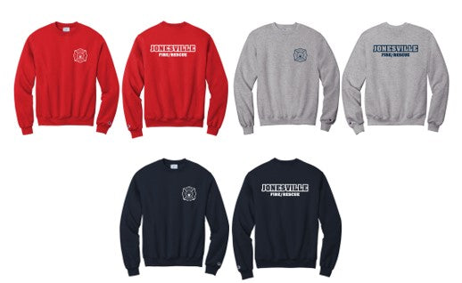 JNSVLEFR025- Champion® Powerblend® Crewneck Sweatshirt