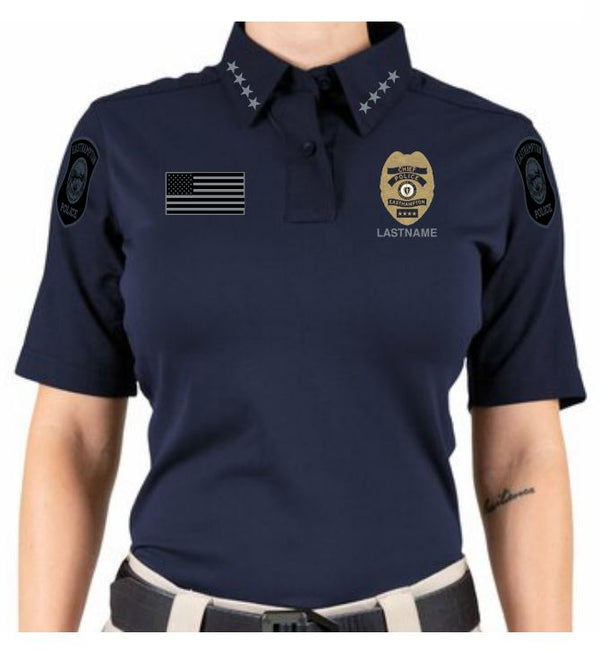 EHPD22- First Tactical Women's V2 Pro Performance Shirt - Short Sleeve Midnight Navy