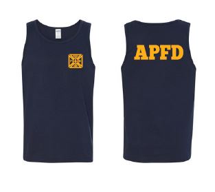 APFire- Cotton Tank Top with Back Print