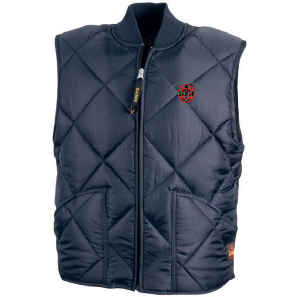 UFOC- Quilted Puffy Vest with Embroidered Shield
