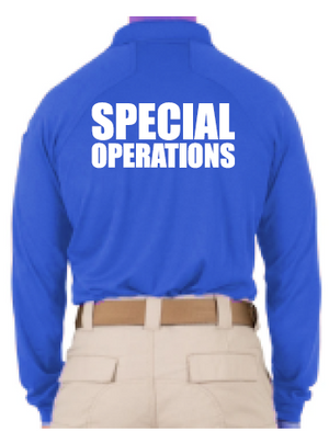 SFSOPS- Men's First Tactical Performance Polo Long Sleeve