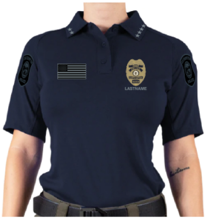 EHPD22- Women's First Tactical Performance Polo - Short Sleeve Midnight Navy