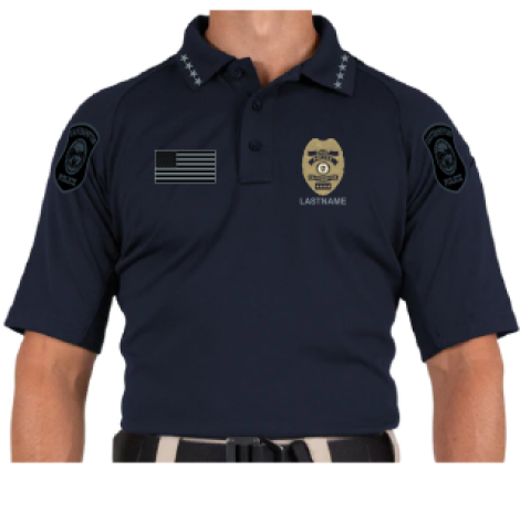 EHPD22- Men's First Tactical Performance Polo - Short Sleeve Midnight Navy