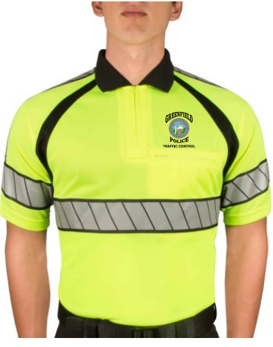 GFDPDMA- Blauer Hi-Vis Polo Shirt - Traffic Control
