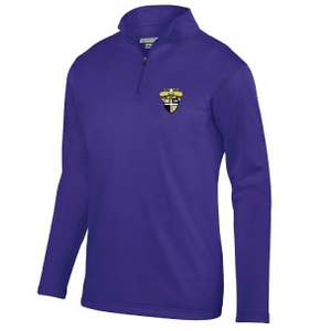 CBA- CBA Approved Fleece 1/4 zip pullover, Youth & Adult, Black & Purple