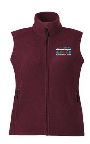 ウィルフリー warm touch over size gilet set up AMCCH- Full Zip Fleece Vest - Wicked Smart Apparel